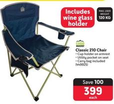 Camp Master - Classic 210 Chair offers at R 399 in Makro