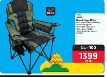 Camp Master - Grand Mega Chair offers at R 1399 in Makro