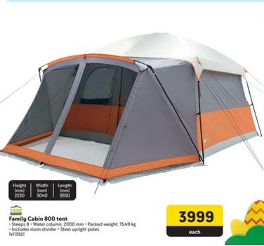 Camp Master - Family Cabin 800 Tent offers at R 3999 in Makro
