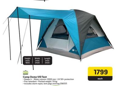 Camp Master - Camp Dome 410 Tent offers at R 1799 in Makro