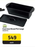 Camp Master - Cast Iron Bread Pot Large offers at R 549 in Makro
