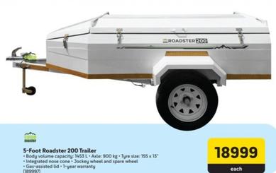 Camp Master - Foot Roadster 200 Trailer offers at R 18999 in Makro