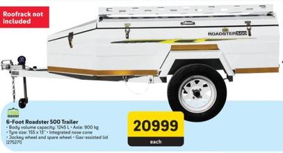 Camp Master - Foot Roadster 500 Trailer offers at R 20999 in Makro