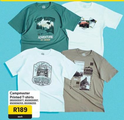 Camp Master - Printed T-Shirts offers at R 189 in Makro