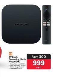 Xiaomi - Tv Box S Streaming Media Player (4K) offers at R 999 in Makro