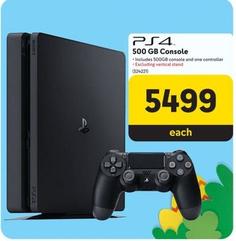 Sony - Ps4 500 Gb Console offers at R 5499 in Makro