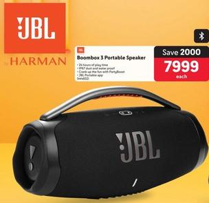 Jbl - Boombox 3 Portable Speaker offers at R 7999 in Makro