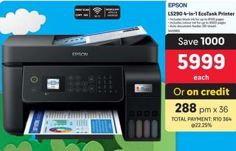 Epson - L5290 4-In-1 Ecotank Printer offers at R 5999 in Makro
