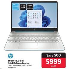 Hp - 39 Cm (15.6") 15S Intel Celeron Laptop offers at R 5999 in Makro