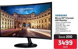Samsung - 68 Cm (27") Curved Led Monitor offers at R 3499 in Makro