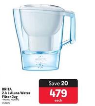 Brita - 2.4 L Aluna Water Filter Jug offers at R 479 in Makro