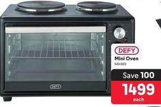 Defy - Mini Oven offers at R 1499 in Makro