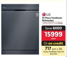 Lg - 14-Place Truesteam Dishwasher offers at R 15999 in Makro
