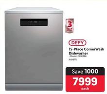 Defy - 15-Place Cornerwash Dishwasher offers at R 7999 in Makro