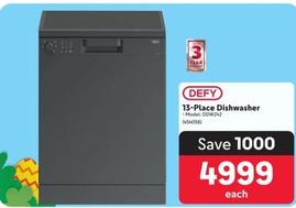 Defy - 13-Place Dishwasher offers at R 4999 in Makro