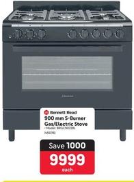 Bennett Read - 900 Mm 5-Burner Gas/Electric Stove offers at R 9999 in Makro