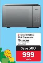 Russell Hobbs - 20 L Electronic Microwave offers at R 999 in Makro