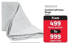 Romatex - Comfort Loft Inner Range offers in Makro