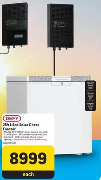 Defy - 254 L Eco Solar Chest Freezer offers at R 8999 in Makro