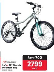 Raleigh - 24" Or 26" Pheonix Mountain Bike offers at R 2799 in Makro
