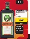 Jagermeister - Herbal Liqueur offers at R 359 in Makro