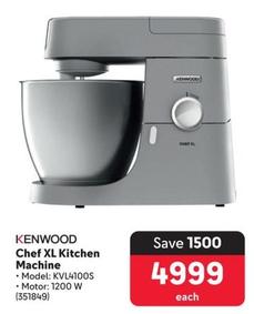 Kenwood - Chef Xl Kitchen Machine offers at R 4999 in Makro