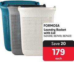 Formosa - Laundry Basket With Lid offers at R 179 in Makro