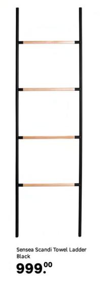 Sensea - Scandi Towel Ladder Black offers at R 999 in Leroy Merlin