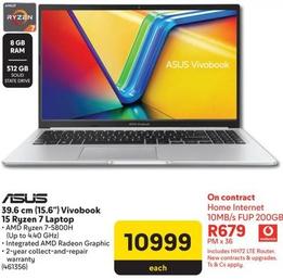 Asus - 39.6 Cm (15.6") Vivobook 15 Ryzen 7 Laptop offers at R 10999 in Makro