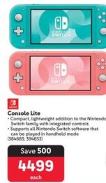 Nintendo - Console Lite offers at R 4499 in Makro