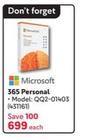 Microsoft - 365 Personal offers at R 699 in Makro