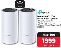 Tp-link - Deco E4 AC1200 Mesh Wi-Fi System offers at R 1999 in Makro