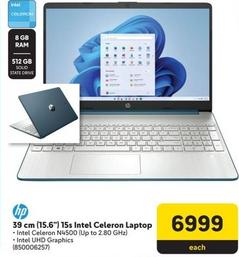 Hp - 39 Cm (15.6") 15S Intel Celeron Laptop offers at R 6999 in Makro