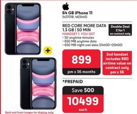 Apple - 64 GB iPhone 11  offers at R 10499 in Makro