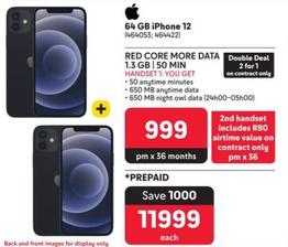 Apple - 64 GB iPhone 12  offers at R 11999 in Makro