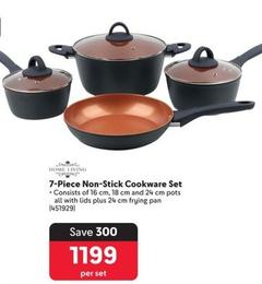 Home Living - 7-Piece Non-Stick Cookware Set offers at R 1199 in Makro
