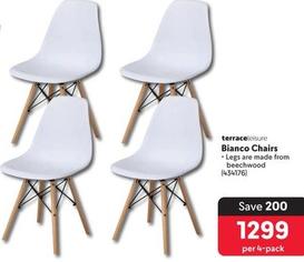 Terraceleisure - Bianco Chairs offers at R 1299 in Makro