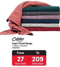 Colibri - Towels Range offers at R 27 in Makro