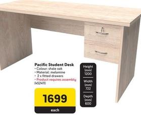 Pacific Student Desk offers at R 1699 in Makro