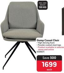 Gump Casual Chair offers at R 1699 in Makro