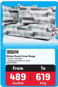 Sheraton - Winter Duvet Cover Range offers at R 489 in Makro