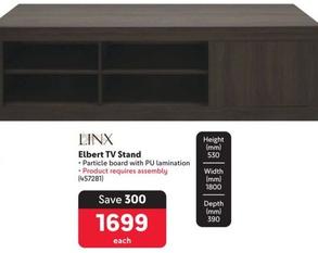 Linx - Elbert Tv Stand offers at R 1699 in Makro