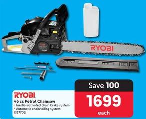 Ryobi - 45 Cc Petrol Chainsaw offers at R 1699 in Makro