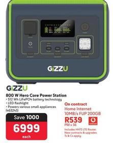 Gizzu - 800 W Hero Core Power Station offers at R 6999 in Makro