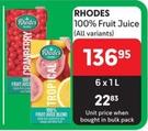 Rhodes - 100% Fruit Juice offers at R 136,95 in Makro