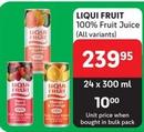 Liqui-Fruit - 100% Fruit Juice offers at R 239,95 in Makro