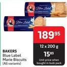 Bakers - Blue Label Marie Biscuits offers at R 189,95 in Makro
