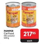 Pamper - Cat Food offers at R 217,95 in Makro