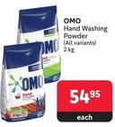 Omo - Hand Washing Powder offers at R 54,95 in Makro