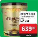 Crispa Gold - Sunflower Oil offers at R 639,95 in Makro